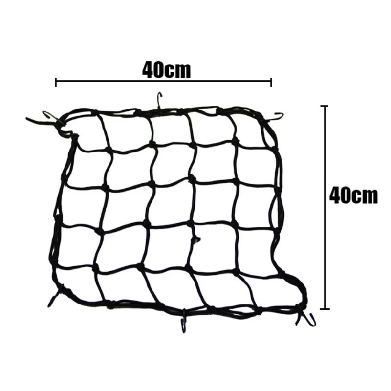 elastická síť 40x40 cm - černá