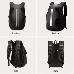 batoh s reflexním proužkem - černý