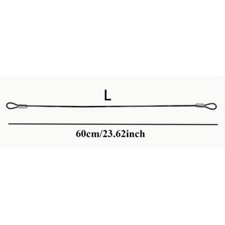 bezpečnostní lanko 60 cm - L