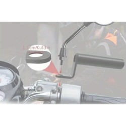 držák trubkový pro mobil nebo kameru - 11 cm, černý