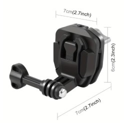 montáž pro akční kameru - na plexi, černá