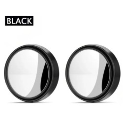 kulatá zrcátka - 2 ks, černá