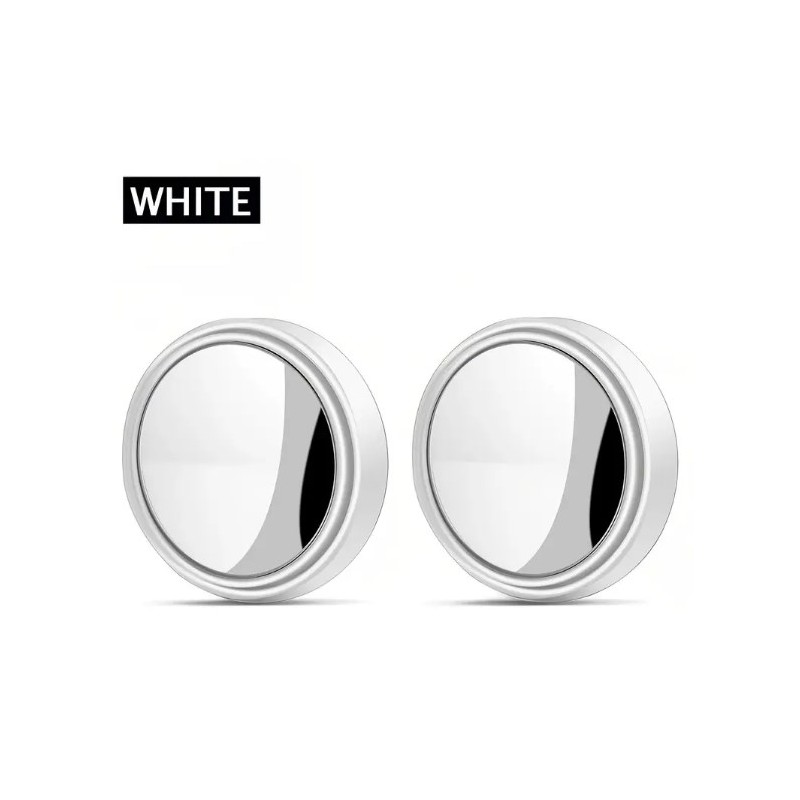 kulatá zrcátka - 2 ks, bílé