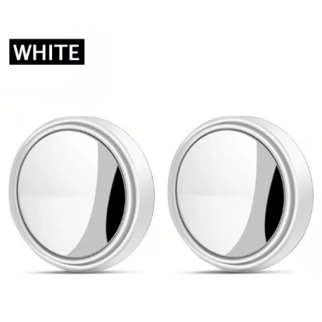 kulatá zrcátka - 2 ks, bílé