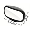 širokoúhlé zrcátko - 2 ks, černé