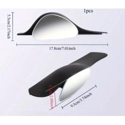 širokoúhlé zrcátko - 2 ks, černé