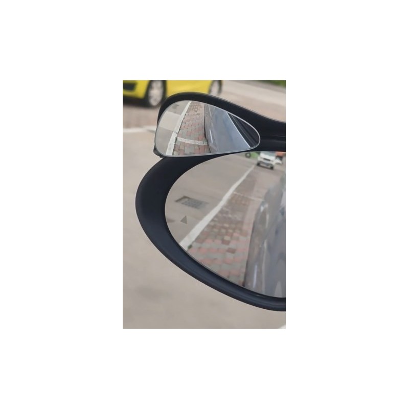širokoúhlé zrcátko - 2 ks, černé