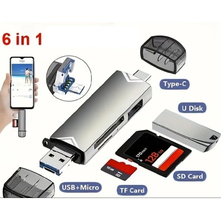 čtečka karet - 6 v 1
