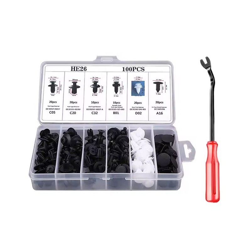 sada upevňovacích autoklipů - 100 ks