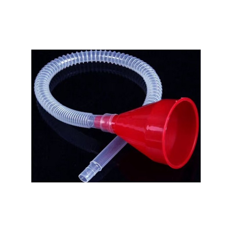 trychtýř s hadicí - červený