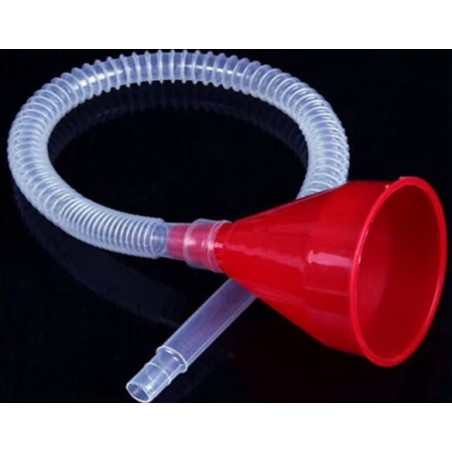 trychtýř s hadicí - červený