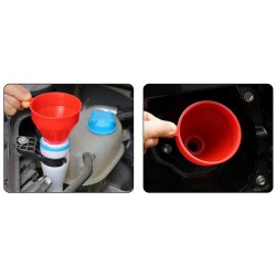 trychtýř s hadicí - červený