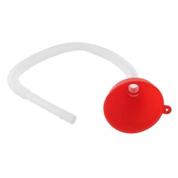 trychtýř s hadicí - červený