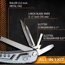 Multitool s bity a pouzdrem - černý