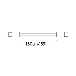 USB 4v1, rychlonabíjecí kabel - žlutý, kroucený
