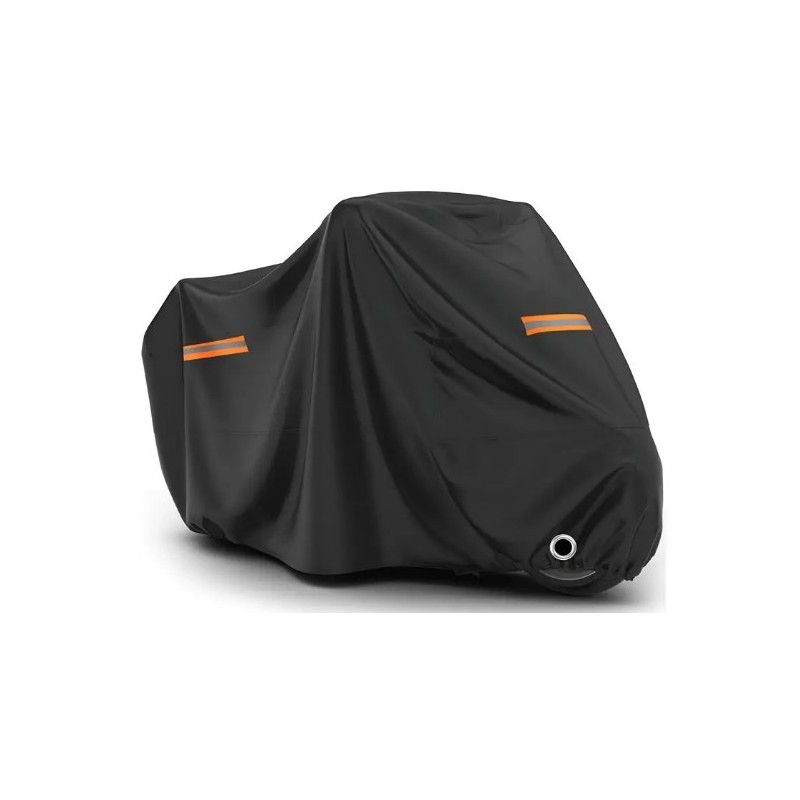plachta na motorku - černá, 2XL